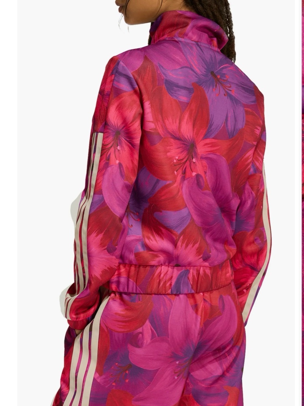 NEW! FARM Rio Women's Magenta & Purple Sweatsuit Jacket -Large - Picture 2 of 6